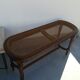 Piano bench in caning