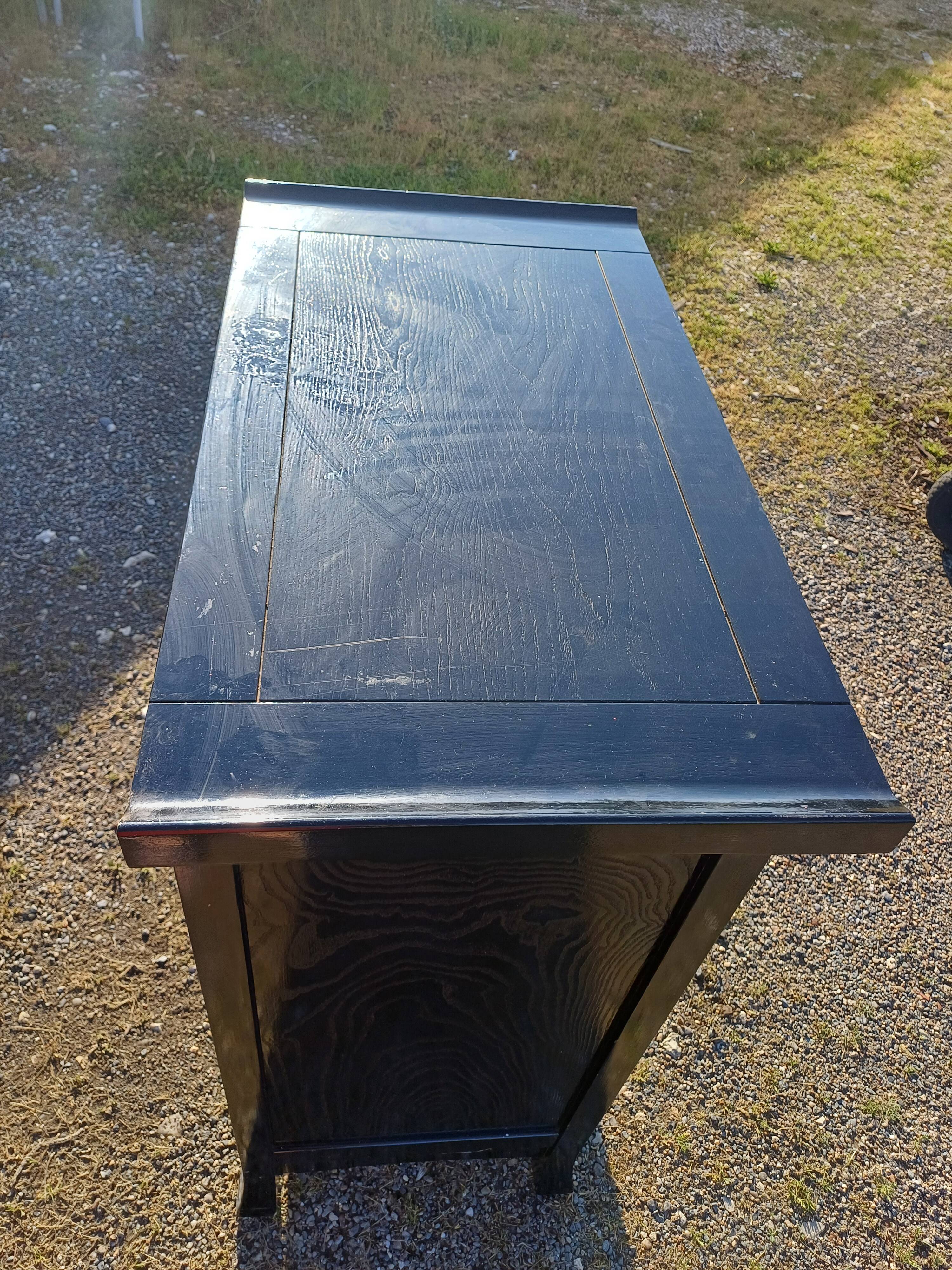 Asian blackened wood furniture