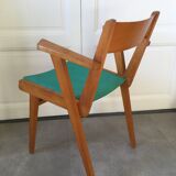 1960s bridge armchair with compass feet