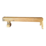 Artisanal oak beam entrance bench