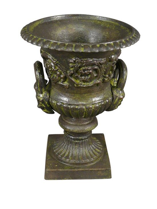 Medici vase in cast iron with handles