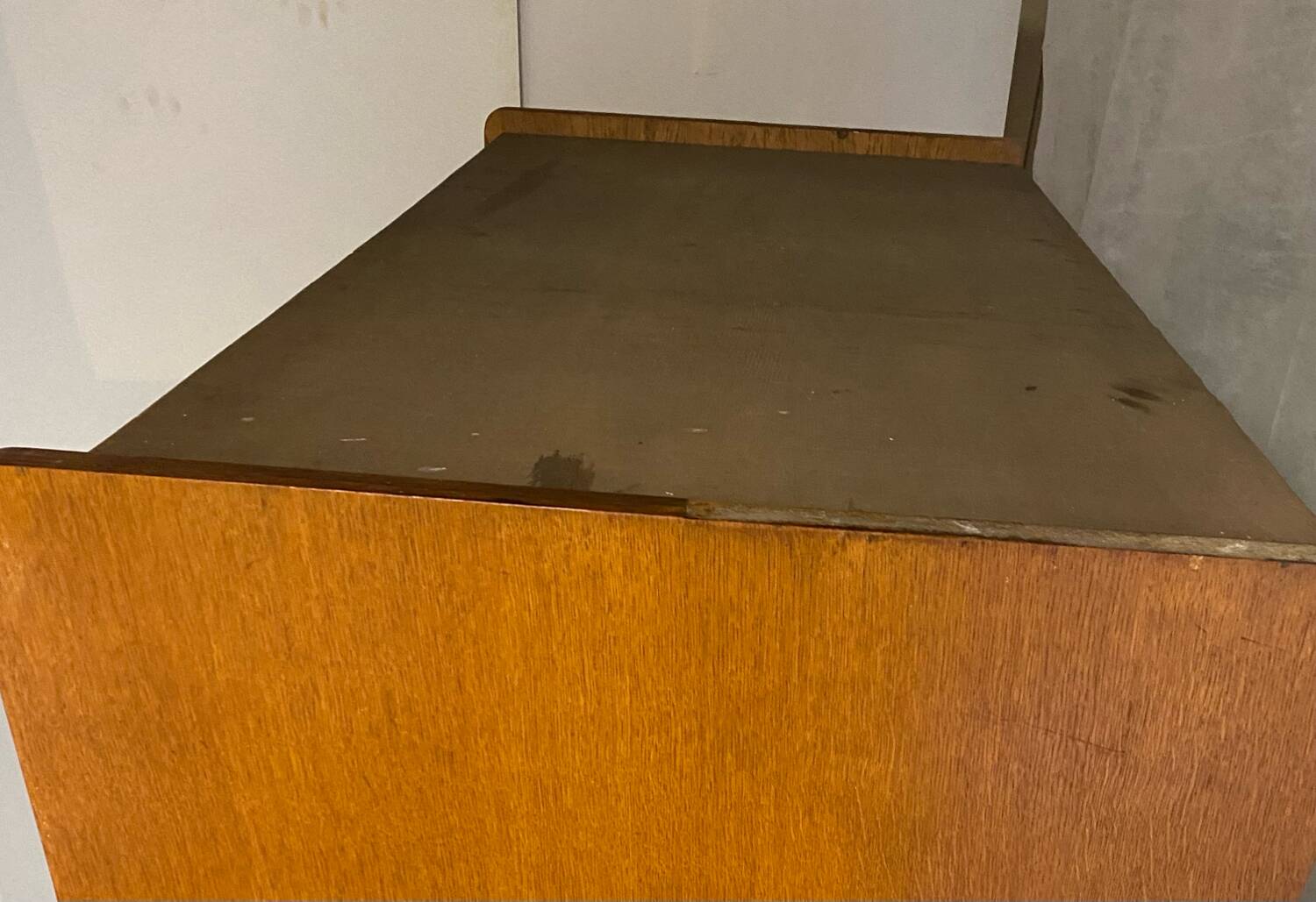 Vintage wardrobe with compass feet