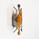 Brutalist glass wall sconce by Longobard, Italy 1960s