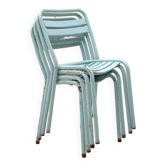 Suite de quatre chaises Tolix T2, vers 1950.