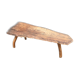 Banc brutaliste bois massif tripode