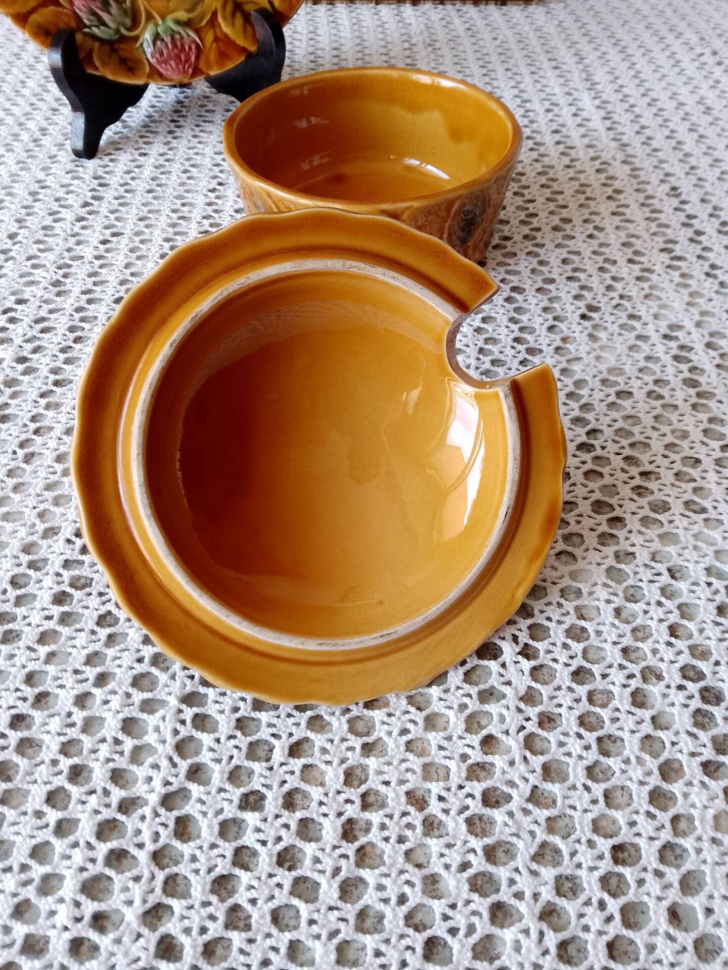 Ancien confiturier barbotine