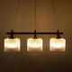 Vintage glass suspension for dining table