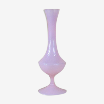 Rose opaline soliflore vase 1950