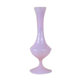 Vase soliflore en opaline rose 1950
