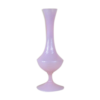 Rose opaline soliflore vase 1950