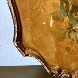 Napoleon III painted wooden plateau, between 1860 and 1880.