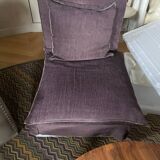 Fauteuil aubergine