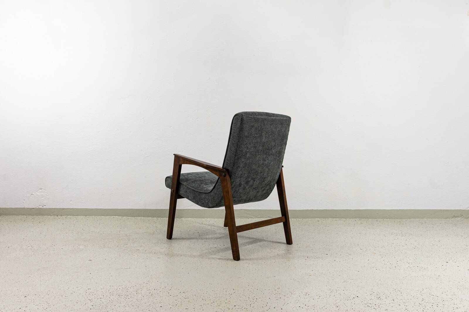 Mid-Century Grey Armchair, 1960's, Poland