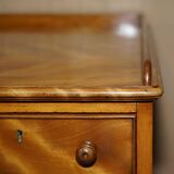 Victorian pedestal desk by Morris & Co circa 1880 in satinwood.