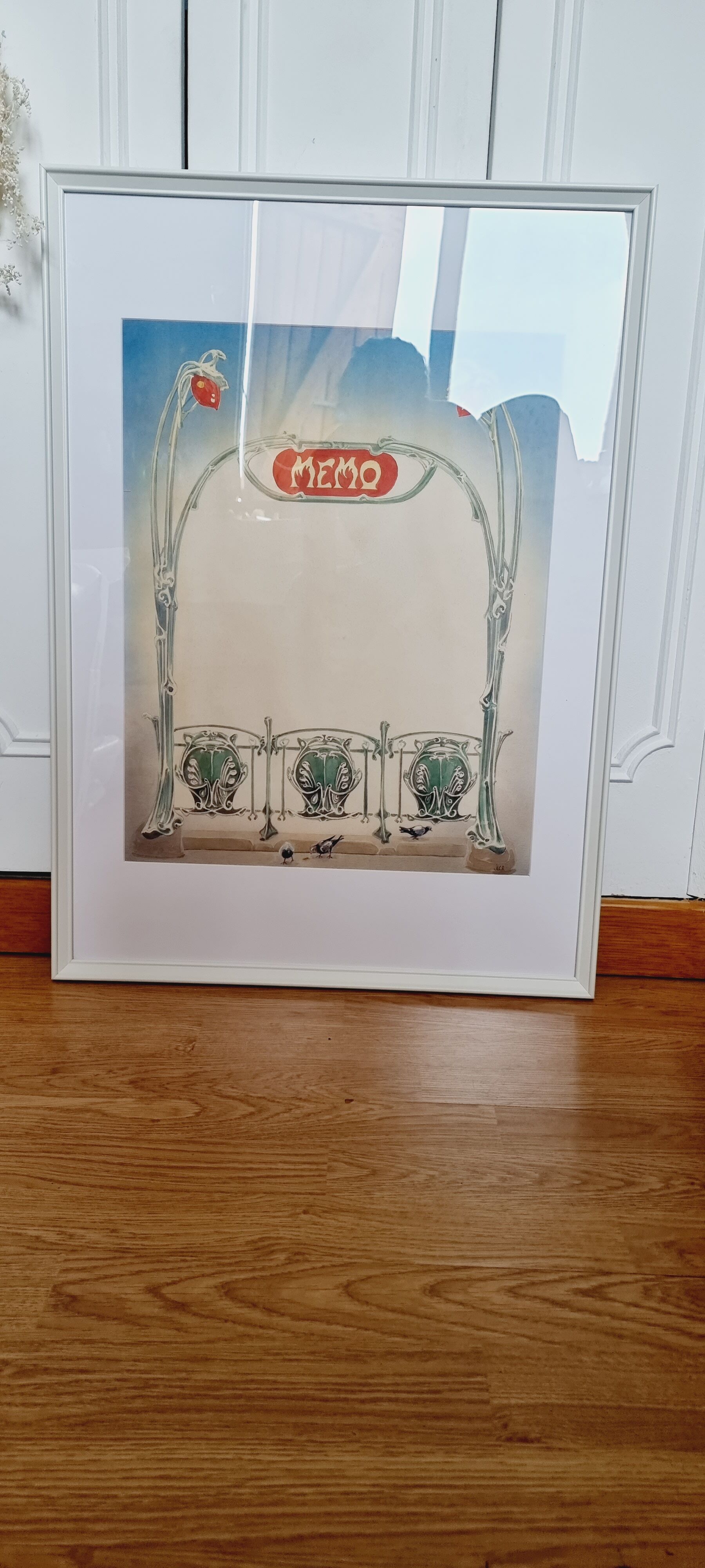 Impression d'Art Haute Qualité Aquarelle Célèbre Métro Paris