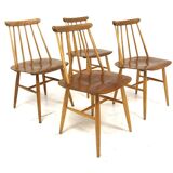 Set of 4 "Fanett" teak chairs by Ilmari Tapiovaara, Sweden, 1960