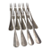 9 silver-plated snail forks by silversmith J Brille, 15.9 cm
