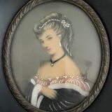 Portrait of a miniature young woman