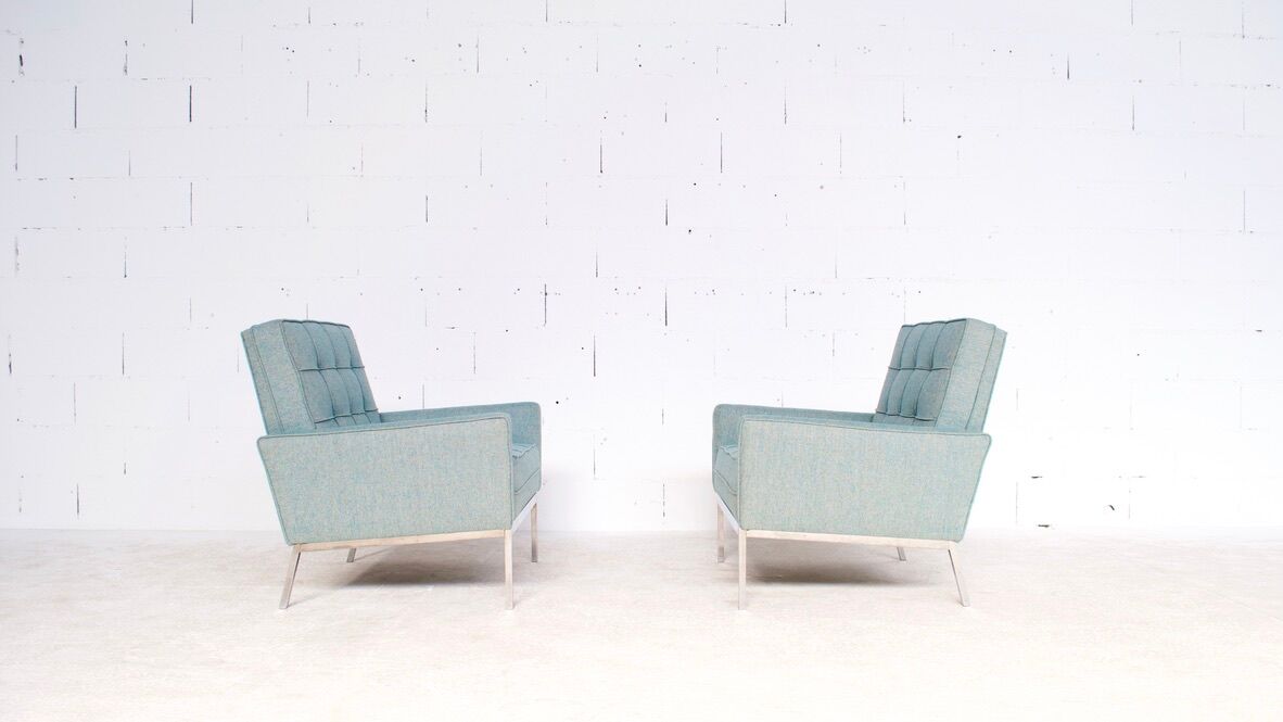 Pair of armchairs, model 67 A, by Florence Knoll, 1966, Knoll International publisher