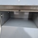 "Ronéo" metal filing cabinet with flaps, 1950s industrial