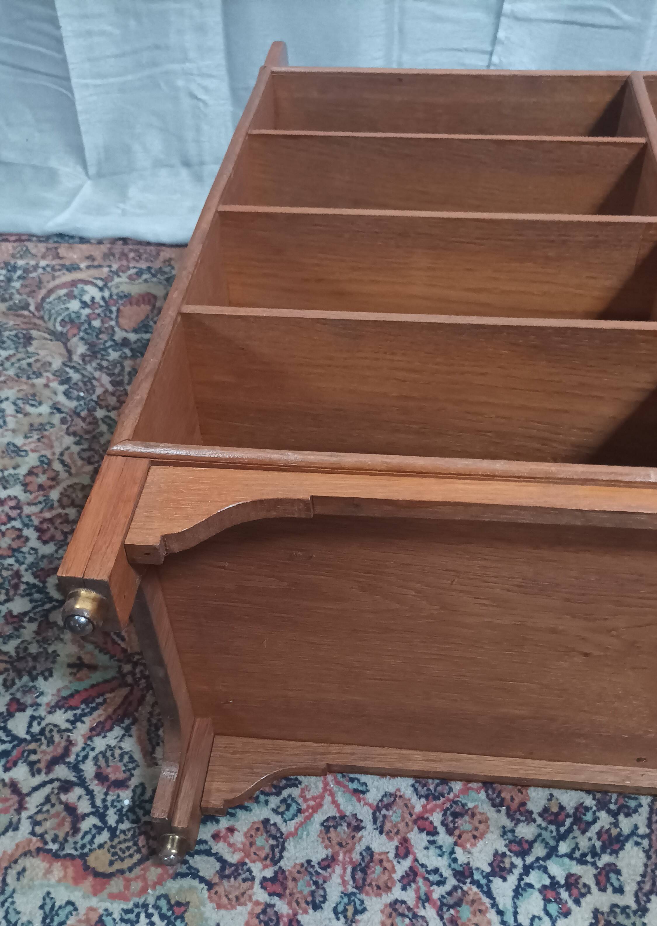 Vintage teak bookcase shelf
