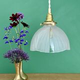 Vintage art deco frosted glass lampshade pendant light