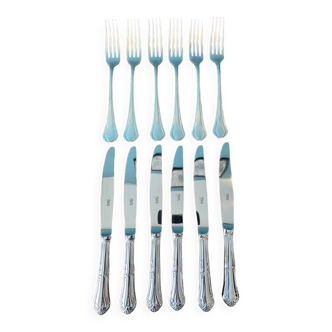 Christofle cutlery in silver metal