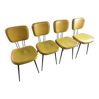 Lot de 4 chaises vintage