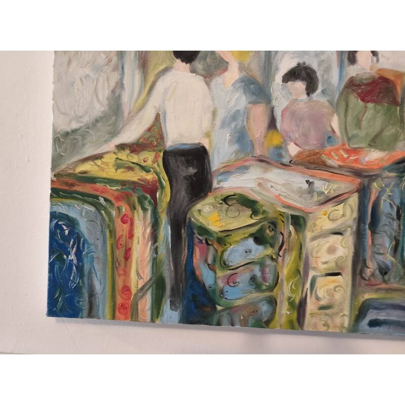 Oil on canvas by Mr. Porte