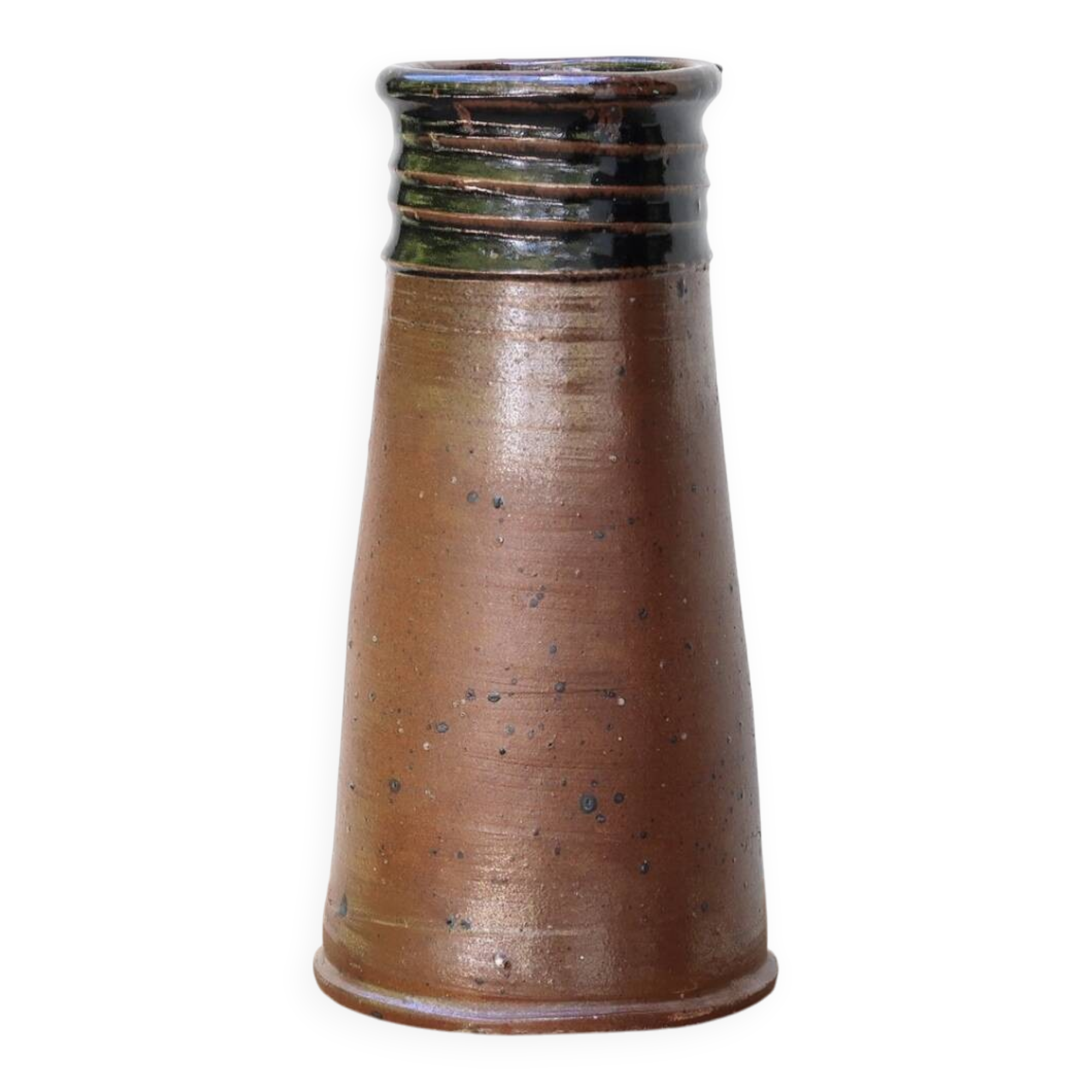 Impressive stoneware ceramic vase by Pierre Digan La Borne, 1960s