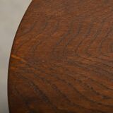 Dutch Art Deco Amsterdam School small side table or plant table solid oak