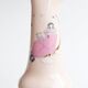 Hand baguier pink vase, 70s