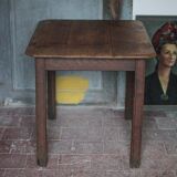 Wooden table with 1 drawer, coffee table, kitchen table, vintage wooden table.