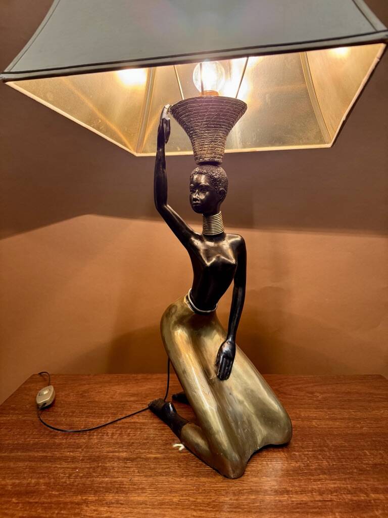 African table lamp 1970