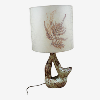 Lampe en céramique forme libre années 70