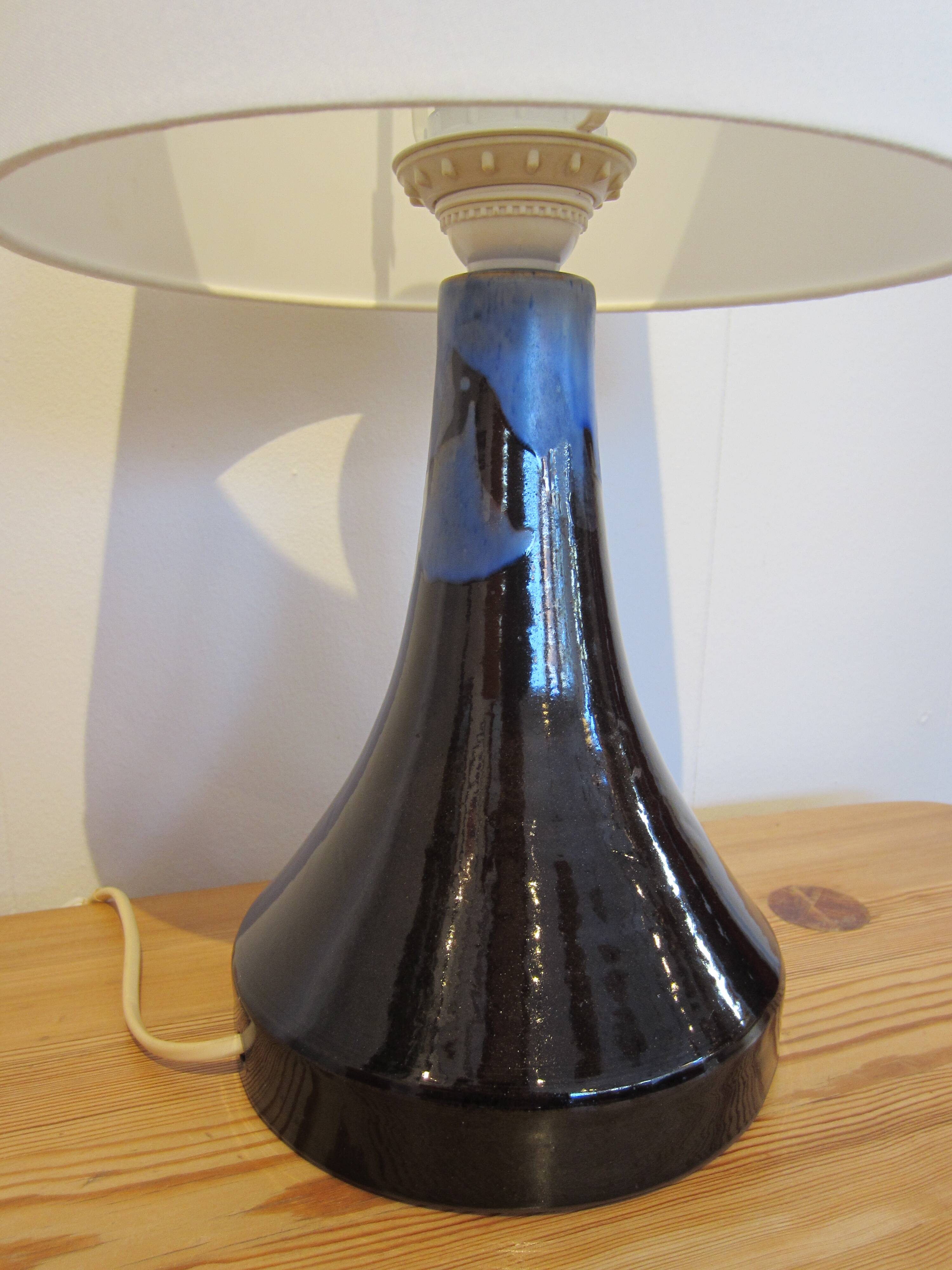 Scandinavian ceramic lamp by Laholm Keramik