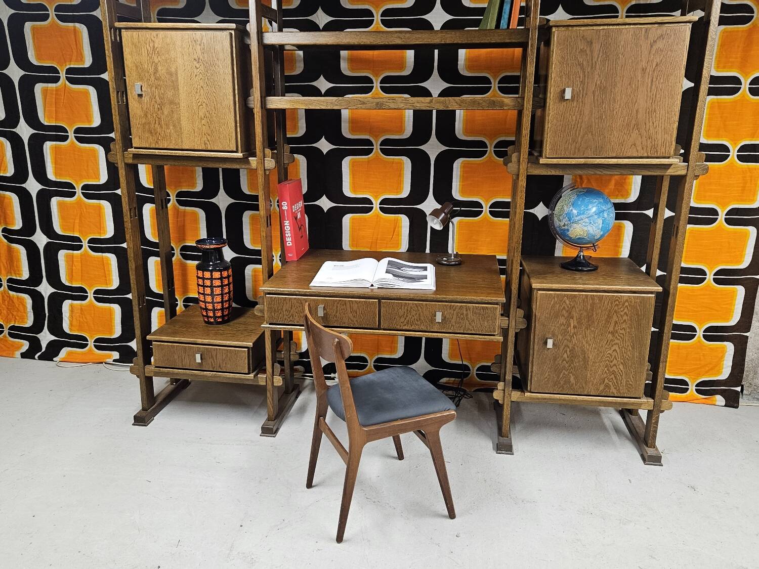 Vintage modular furniture 1970" library desk