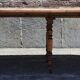 Extendable round table (with extensions and flaps), cherry wood.