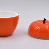 Vintage ice bucket in the shape of an orange apple