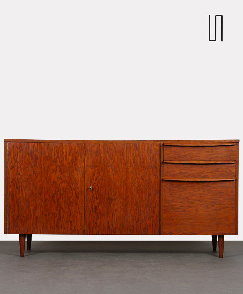 Czech vintage enfilade edited by Drevozpracujici podnik, 1960