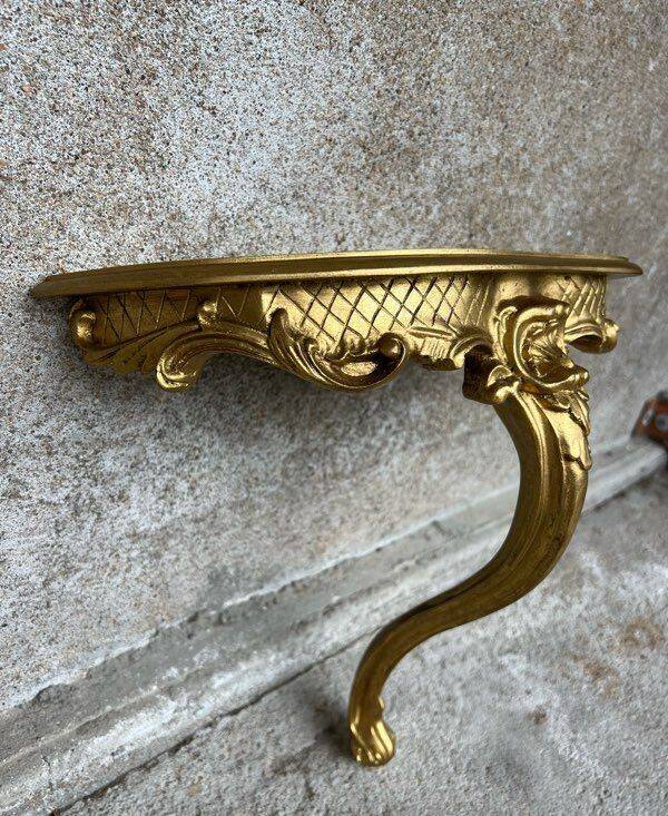 Fully restored vintage wall shelf