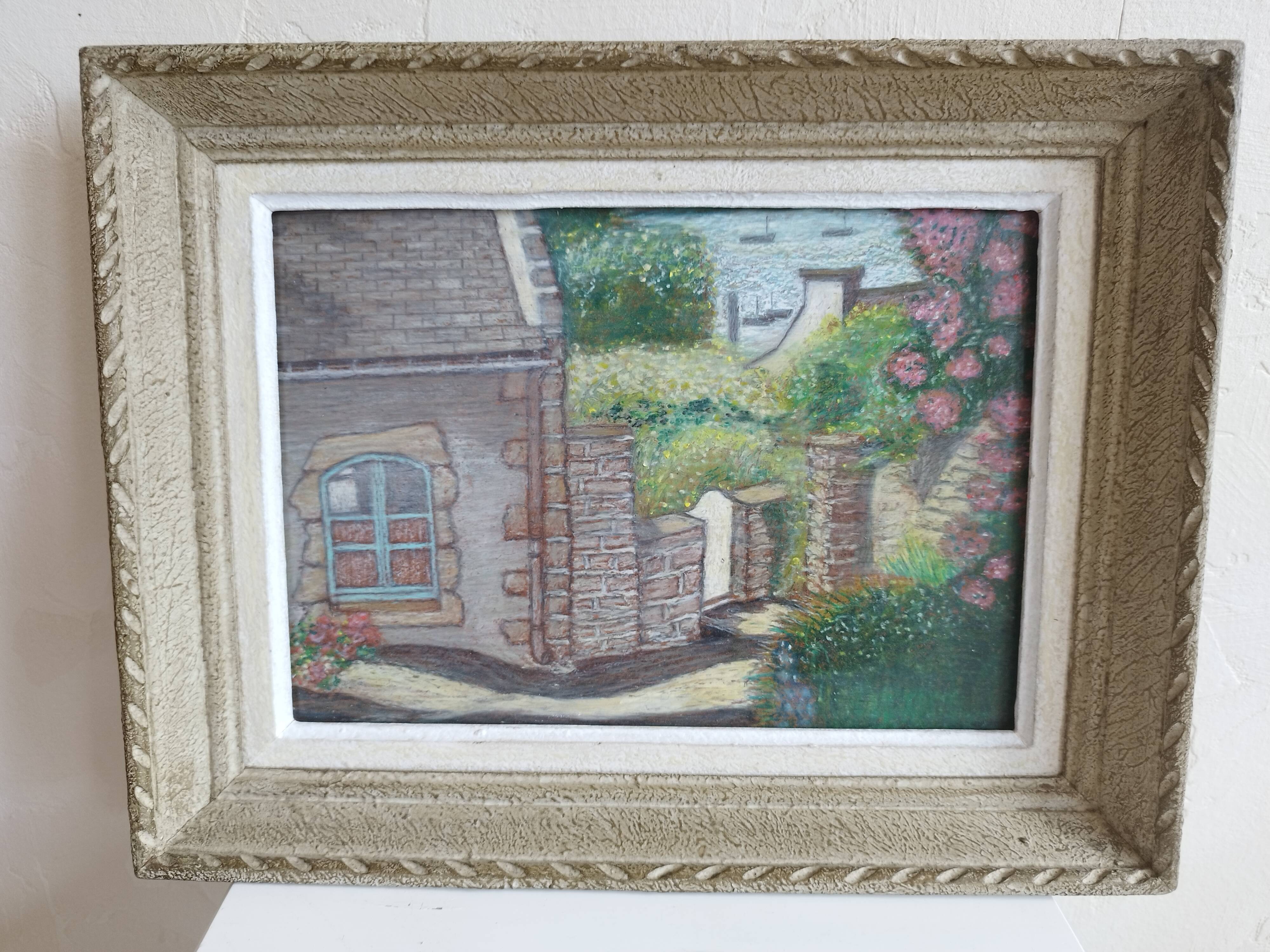 Landscape painting of the seaside in Brittany