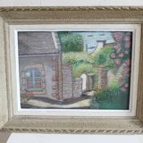 Landscape painting of the seaside in Brittany