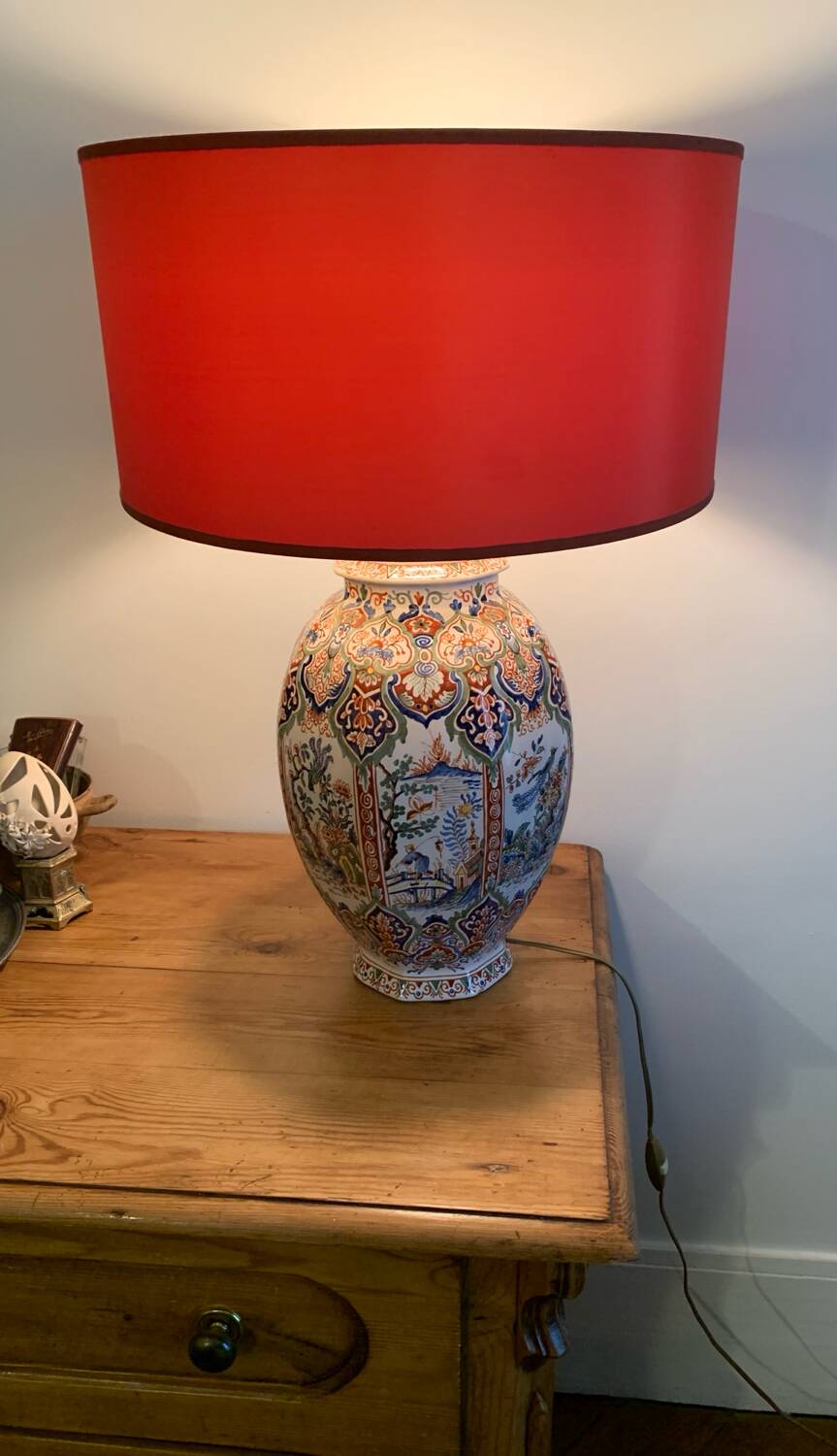 Antique vase lamp from Asia
