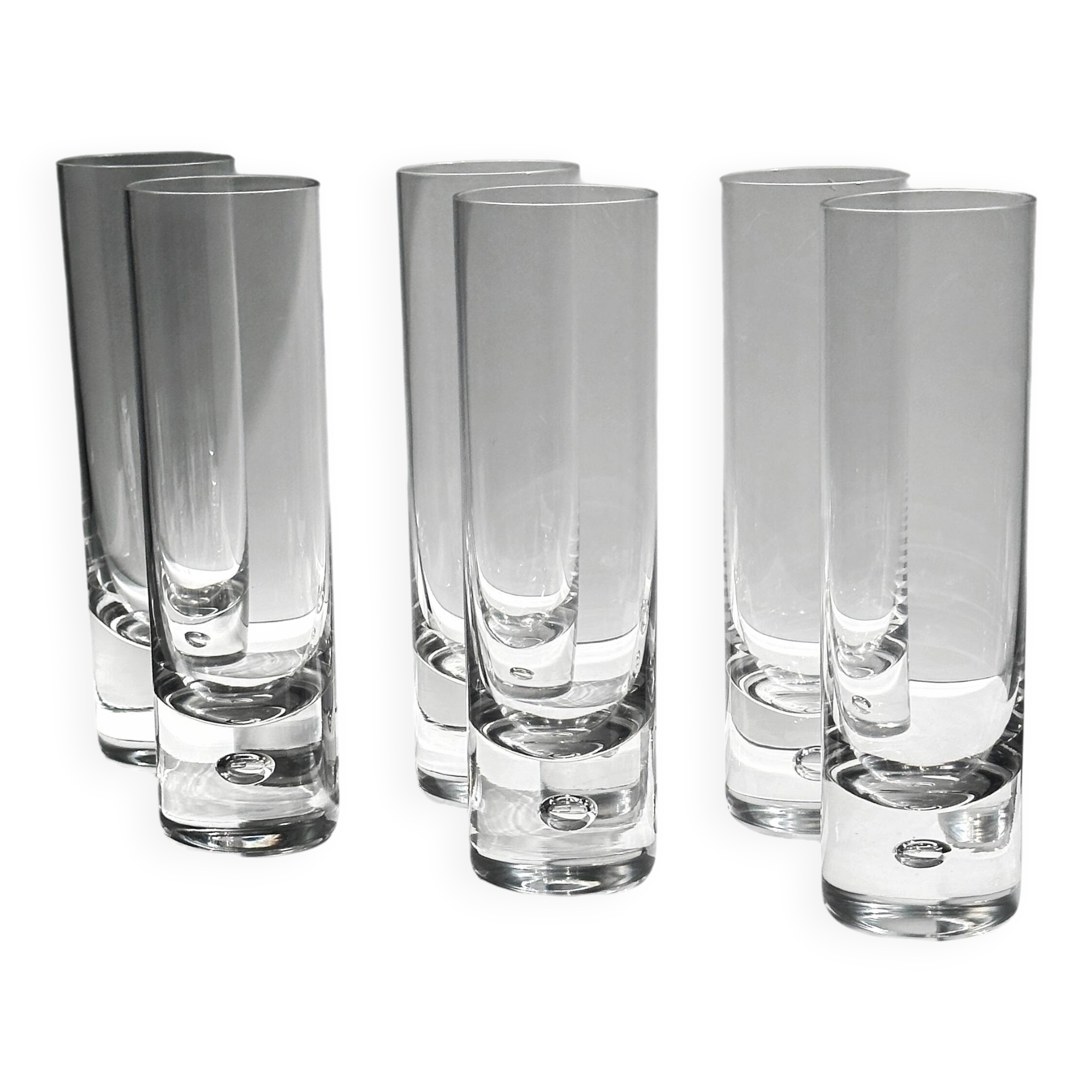 6 verres à long drink - Sergio Asti Italie - Années 1970