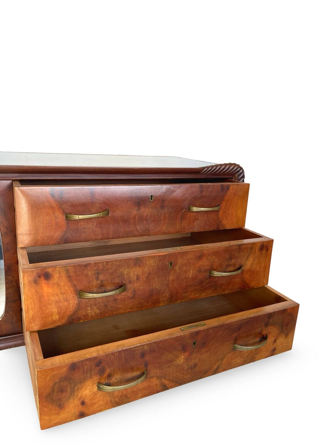 An art deco Italian chest of drawers, Italy 1940s/1950s