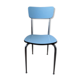 Formica chair with chrome-tipped feet
