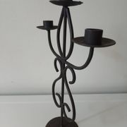 Raw wrought iron chandelier