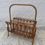 Bamboo magazine rack