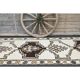 1970s Vintage Turkish Hand-Knotted Wool Cotton White Runner Rug  115x342